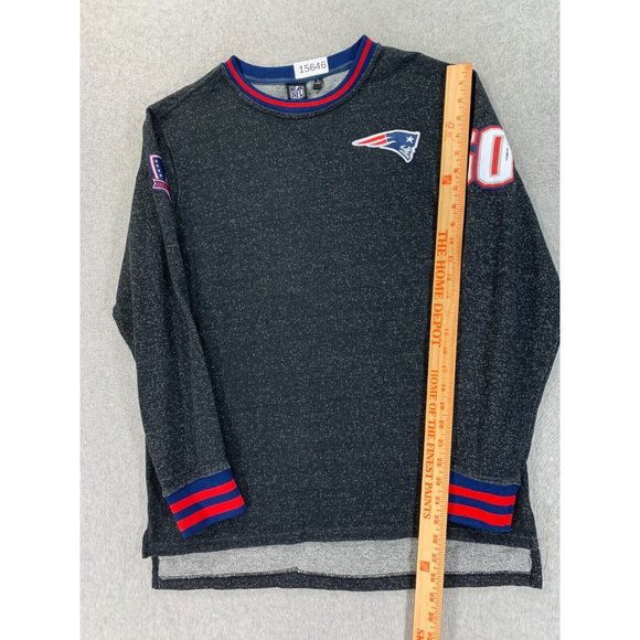 New England Patriots NFL Team Apparel L/S Shirt (Men's Large) Blue/Gray - Picture 5 of 13